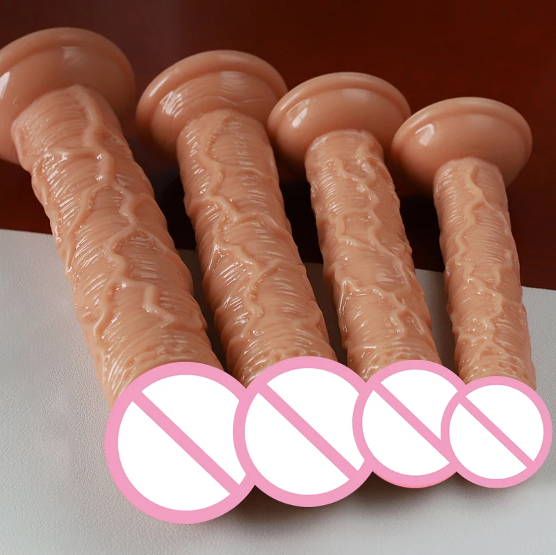 Realistic Simulation Big Dildo with Strap Penis Sex Toy Female Vaginal Anal Masturbator Dick With Suction Cup for Women Lesbian
