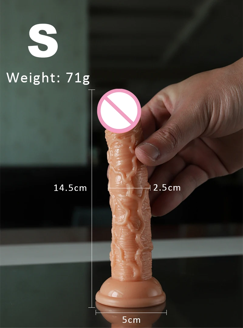Realistic Simulation Big Dildo with Strap Penis Sex Toy Female Vaginal Anal Masturbator Dick With Suction Cup for Women Lesbian
