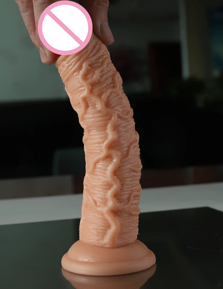 Realistic Simulation Big Dildo with Strap Penis Sex Toy Female Vaginal Anal Masturbator Dick With Suction Cup for Women Lesbian