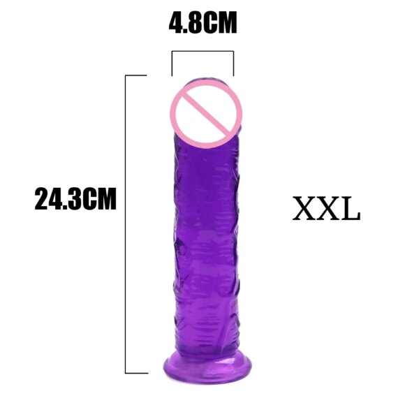 Dildo Anal Plug Dilldo? for Women But Cock Sex Toys Butt​ Woman Penis Dilbo? 18 Realistic Strapon Dildos Strap-on Adults Glass