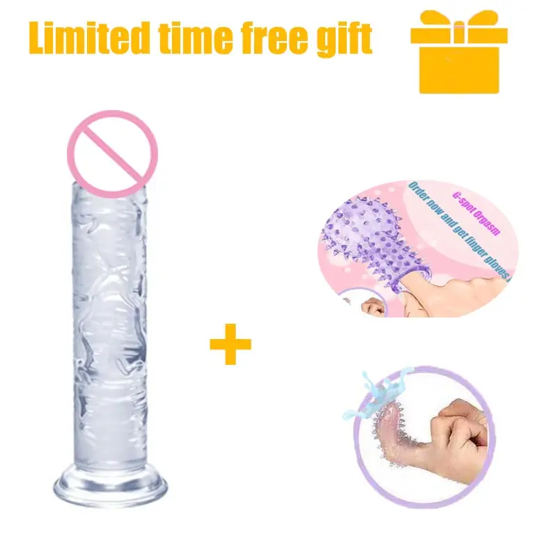 7 Sizes Realistic Clear Dildo XL Silicone Penis with Suction Cup Plugs for Women Masturbation Anal Adults Gay Sex Toys 18 G-spot 7 Sizes Realistic Clear Dildo XL Silicone Penis with Suction Cup Plugs for Women Masturbation Anal Adults Gay Sex Toys 18 G-spot