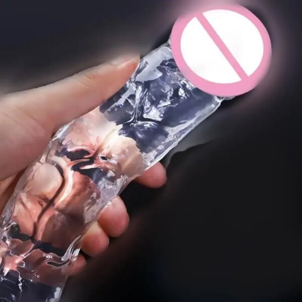 7 Sizes Realistic Clear Dildo XL Silicone Penis with Suction Cup Plugs for Women Masturbation Anal Adults Gay Sex Toys 18 G-spot