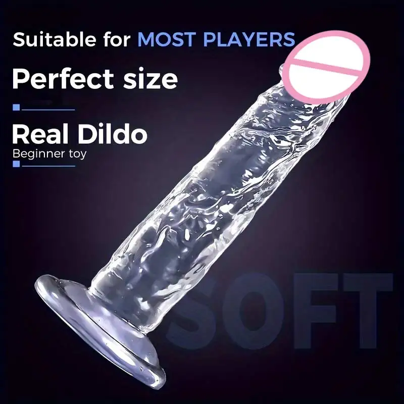 7 Sizes Realistic Clear Dildo XL Silicone Penis with Suction Cup Plugs for Women Masturbation Anal Adults Gay Sex Toys 18 G-spot 7 Sizes Realistic Clear Dildo XL Silicone Penis with Suction Cup Plugs for Women Masturbation Anal Adults Gay Sex Toys 18 G-spot
