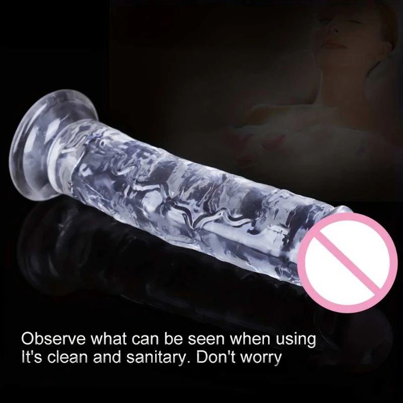 7 Sizes Realistic Clear Dildo XL Silicone Penis with Suction Cup Plugs for Women Masturbation Anal Adults Gay Sex Toys 18 G-spot 7 Sizes Realistic Clear Dildo XL Silicone Penis with Suction Cup Plugs for Women Masturbation Anal Adults Gay Sex Toys 18 G-spot
