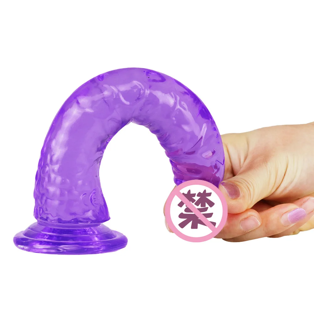 8.4 inch 21cm Realistic Erotic Jelly Dildo With Super Strong Suction Cup Sex Toys for Woman Artificial Penis G-spot Simulation
