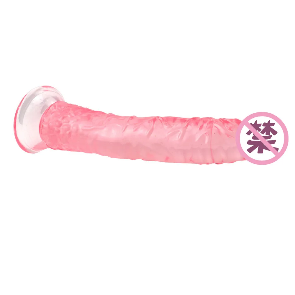 8.4 inch 21cm Realistic Erotic Jelly Dildo With Super Strong Suction Cup Sex Toys for Woman Artificial Penis G-spot Simulation