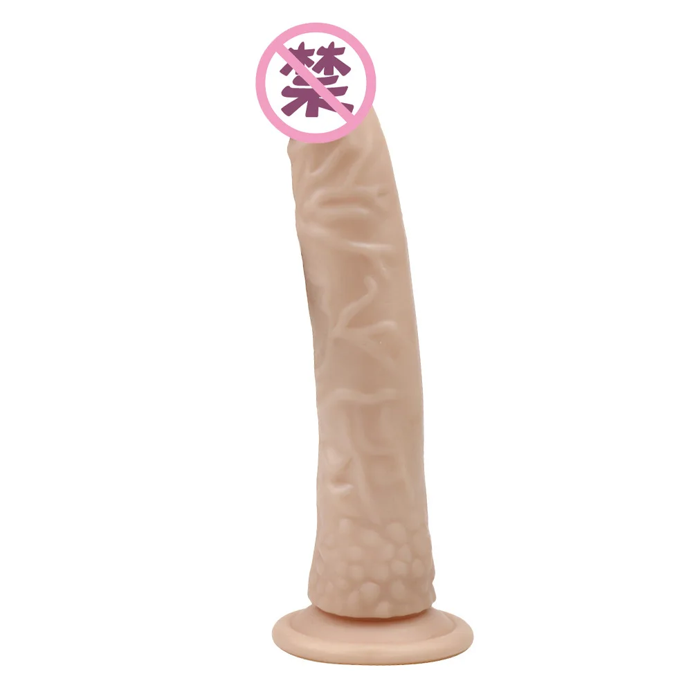 8.4 inch 21cm Realistic Erotic Jelly Dildo With Super Strong Suction Cup Sex Toys for Woman Artificial Penis G-spot Simulation