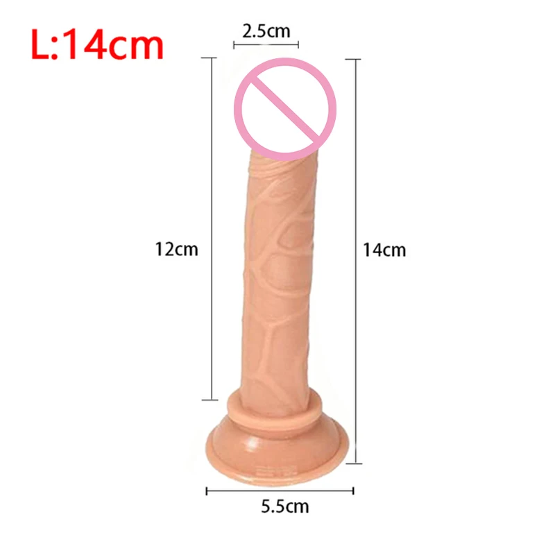 Realistic Dildo for Woman Soft Jelly Suction Cup Penis Anal Butt Plug Crystal Dildo Sex Toy No Vibrator female Erotic Sex Toys