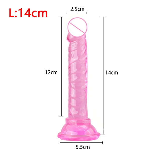 Manual Masturbation Stick Realistic Dildo Mini Silicone Penis With Suction Cup For Women Masturbation Male Dick Shop Sex Toys
