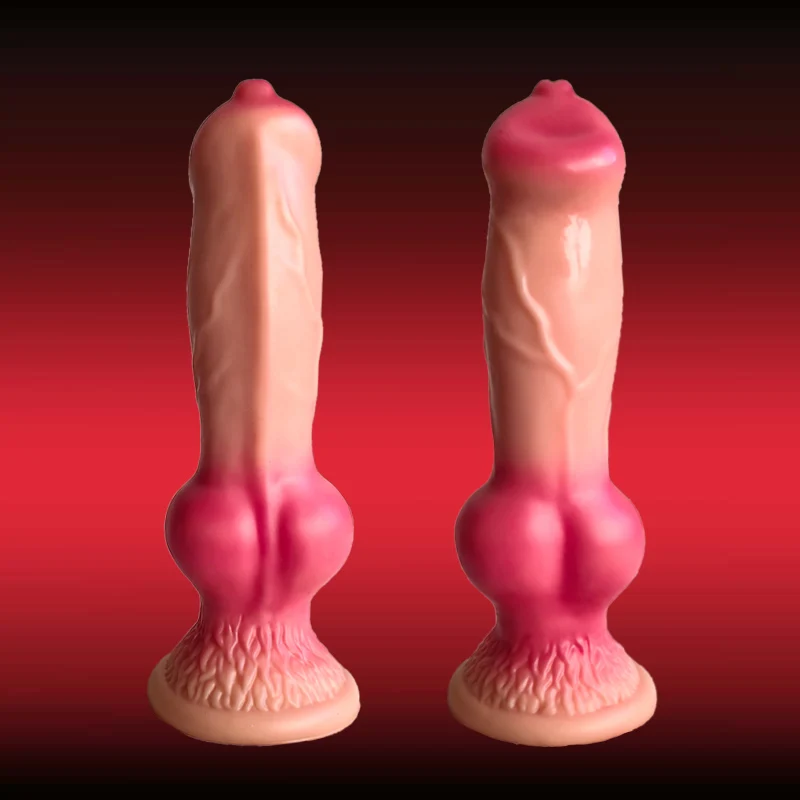 5 Sizes XXL Realistic Dog Dildos Huge Penis with Suction Cup Big Butt Plug Giant Monster Cock Dick Adults Supplies for Men Women
