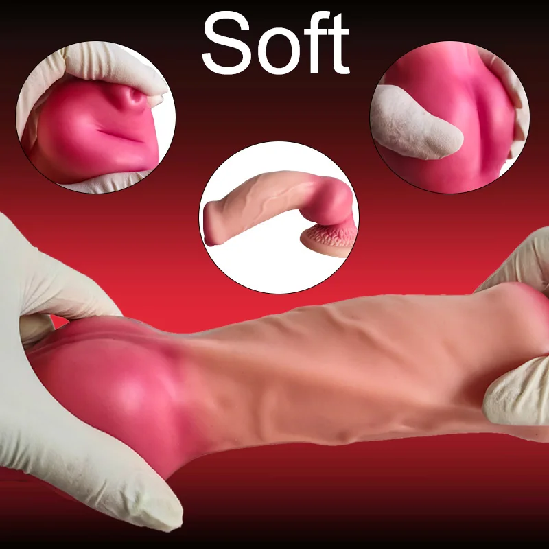 5 Sizes XXL Realistic Dog Dildos Huge Penis with Suction Cup Big Butt Plug Giant Monster Cock Dick Adults Supplies for Men Women