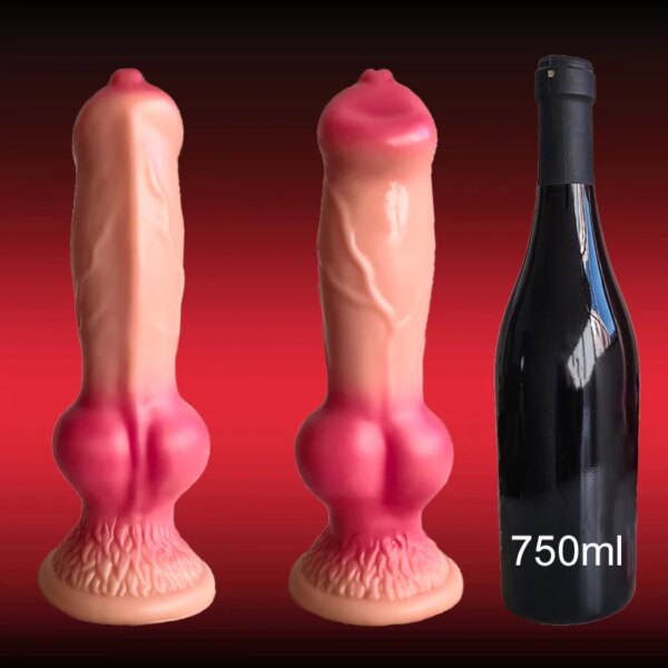 5 Sizes XXL Realistic Dog Dildos Huge Penis with Suction Cup Big Butt Plug Giant Monster Cock Dick Adults Supplies for Men Women
