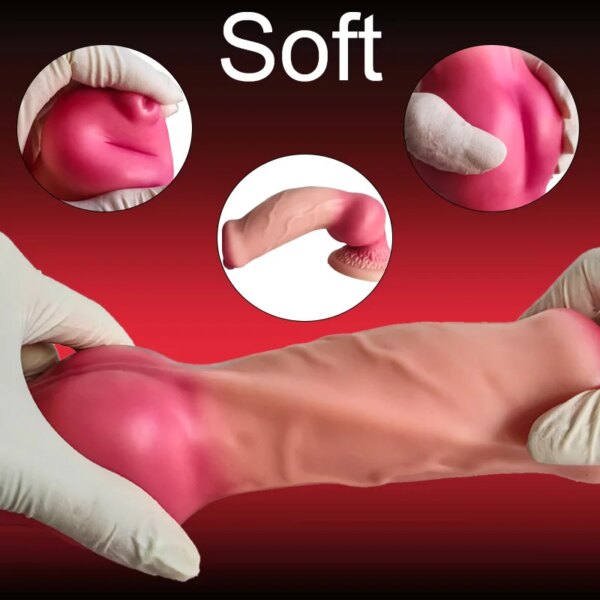 5 Sizes XXL Realistic Dog Dildos Huge Penis with Suction Cup Big Butt Plug Giant Monster Cock Dick Adults Supplies for Men Women