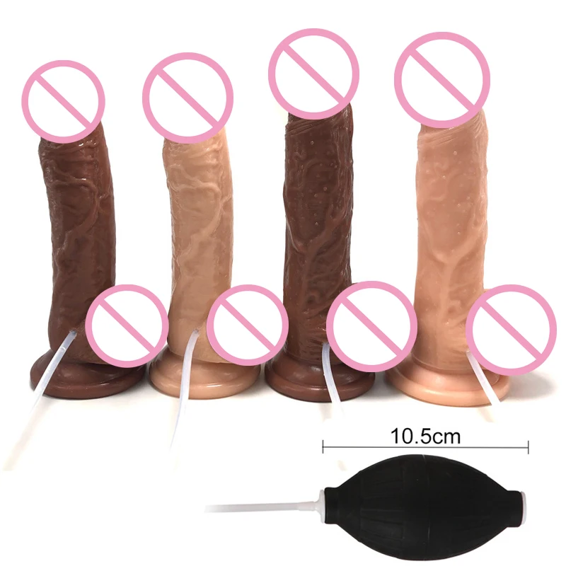 Ejaculating Realistic Spray Water Penis with Suction Cup for Women Big Dick Dildo Vagina Massager Masturbation Lesbain Sex Toy Ejaculating Realistic Spray Water Penis with Suction Cup for Women Big Dick Dildo Vagina Massager Masturbation Lesbain Sex Toy