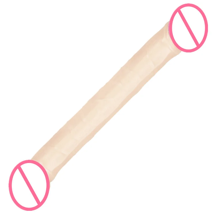 Double Head Dildo Long Jelly Realistic Dildo Double Ended Dildo Flexible Penis for Women Masturbator Sex Toys for Lesbian