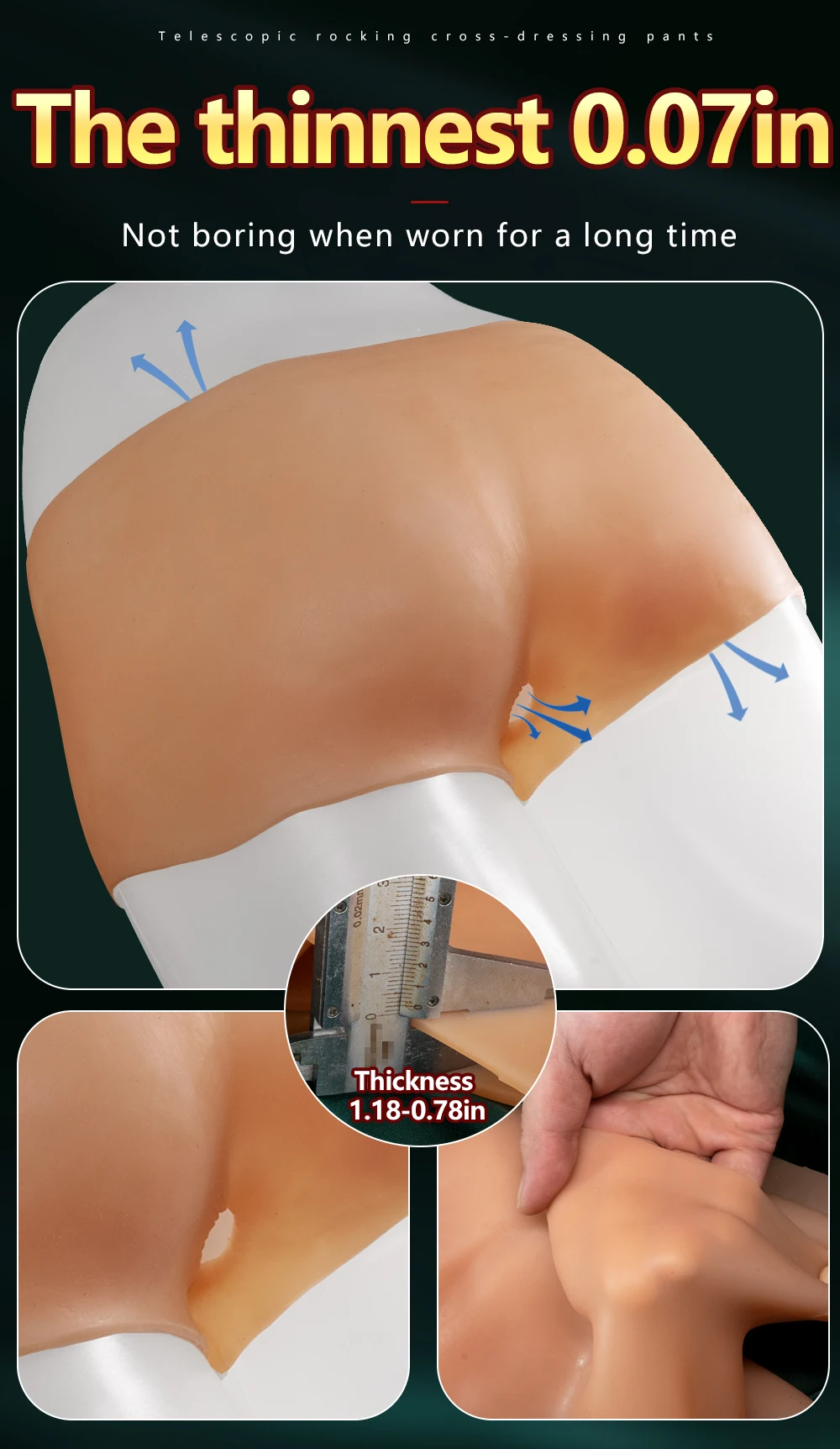 Electric Telescopic Swing Strap On Dildo Realistic Pants Penis Big Dick for Women Lesbian Adult Sex Toys Heating Wearable Dildo
