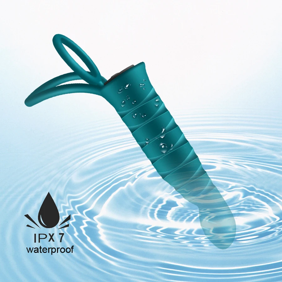 Double Penetration Dildo Vibrator for Men Wireless Control Strap On Penis Anal Plug G Spot Massager Adult Sex Toys for Couples