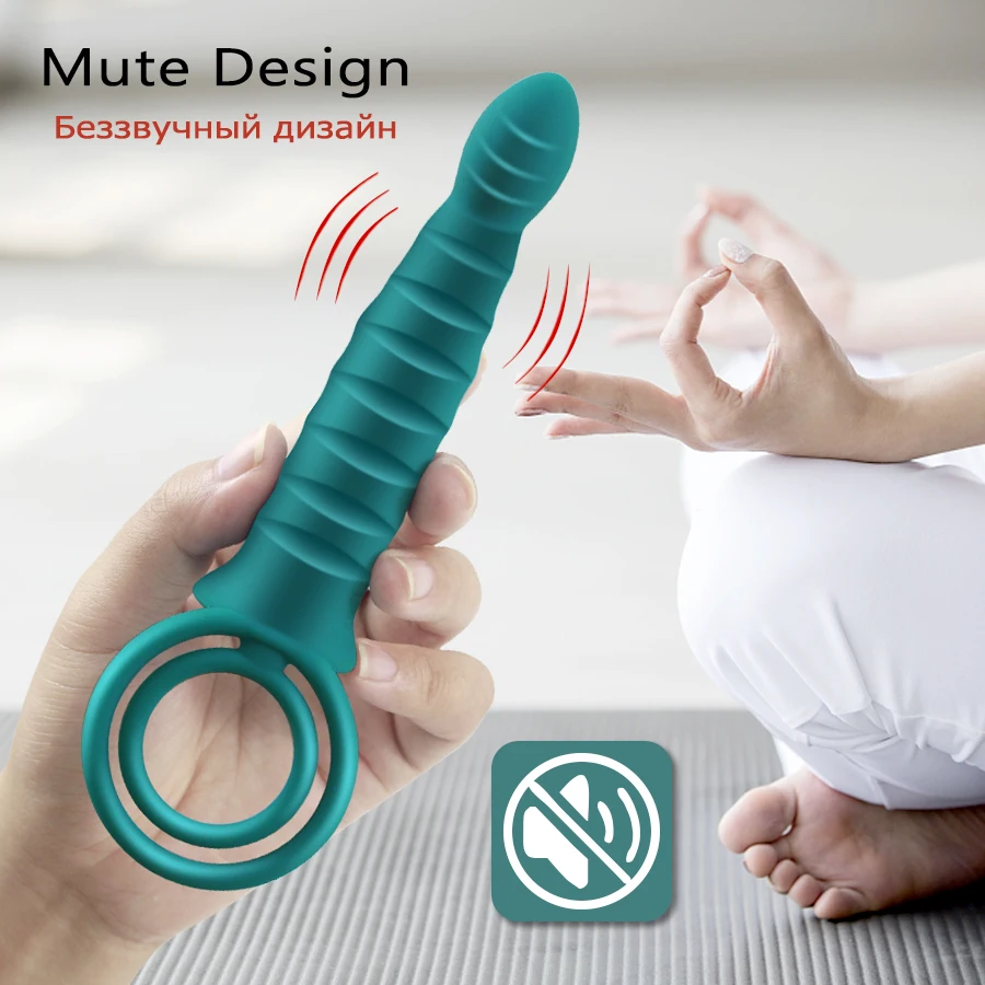 Double Penetration Dildo Vibrator for Men Wireless Control Strap On Penis Anal Plug G Spot Massager Adult Sex Toys for Couples