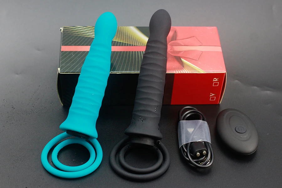  Double Penetration Dildo Vibrator Strap On Penis Anal Butt Plug Vibrator for Men Wireless Remote Adult Sex Toy For Couples