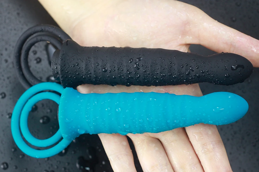  Double Penetration Dildo Vibrator Strap On Penis Anal Butt Plug Vibrator for Men Wireless Remote Adult Sex Toy For Couples