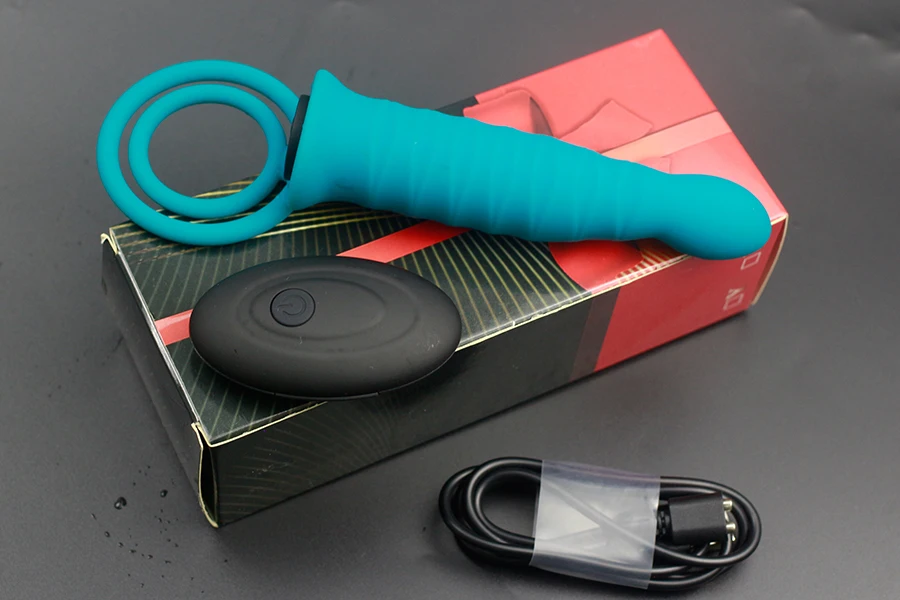  Double Penetration Dildo Vibrator Strap On Penis Anal Butt Plug Vibrator for Men Wireless Remote Adult Sex Toy For Couples