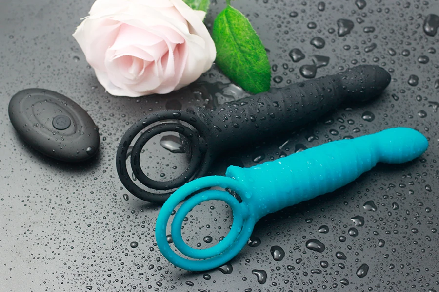  Double Penetration Dildo Vibrator Strap On Penis Anal Butt Plug Vibrator for Men Wireless Remote Adult Sex Toy For Couples
