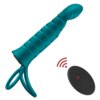 Double Penetration Dildo Vibrator Strap On Penis Anal Butt Plug Vibrator for Men Wireless Remote Adult Sex Toy For Couples