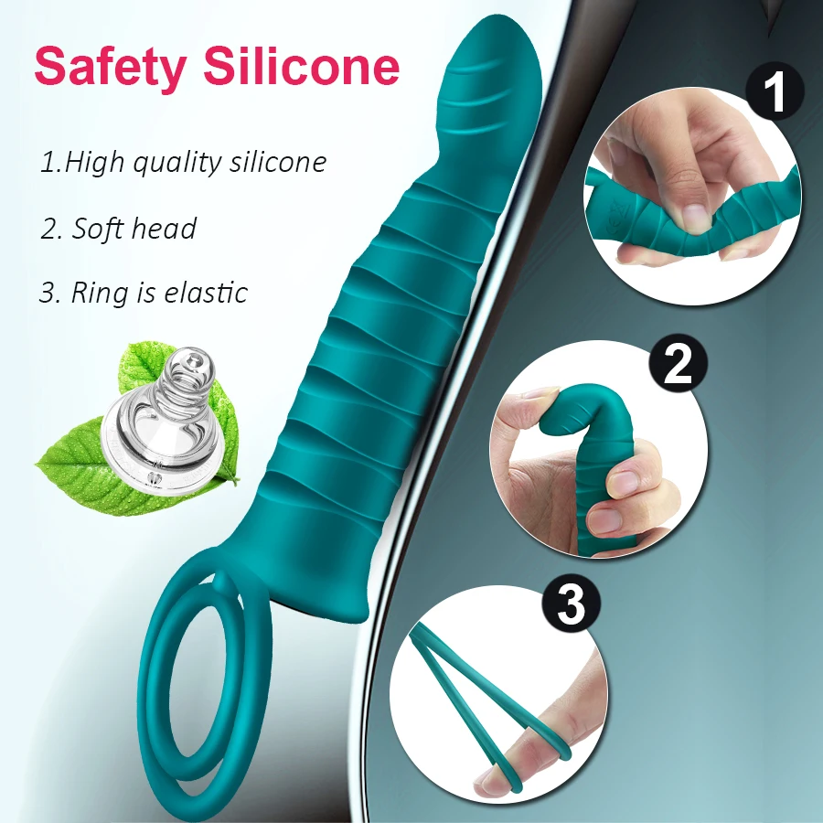  Double Penetration Dildo Vibrator Strap On Penis Anal Butt Plug Vibrator for Men Wireless Remote Adult Sex Toy For Couples