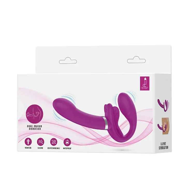 Strapless 12 Speed Strap-on Dildos Vibrators For Women  Vibrating Double Penetration Strapon Vibrator Lesbian