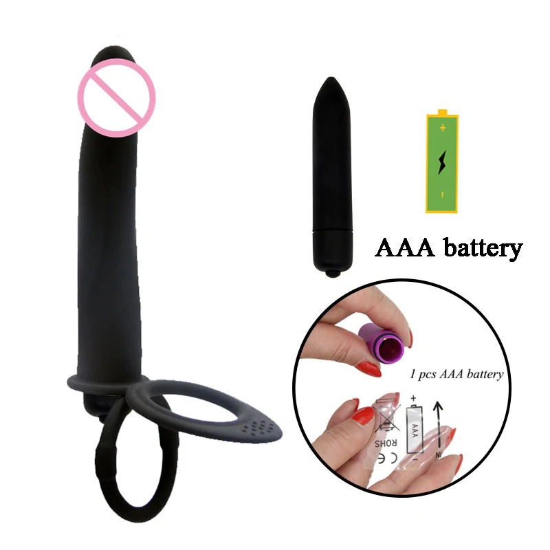 Double Penetration Penis Strapon Dildo Sex Toys For Women 10 Speed Vibrators Man Strap Anal Beads Plug Adult G Spot Massager