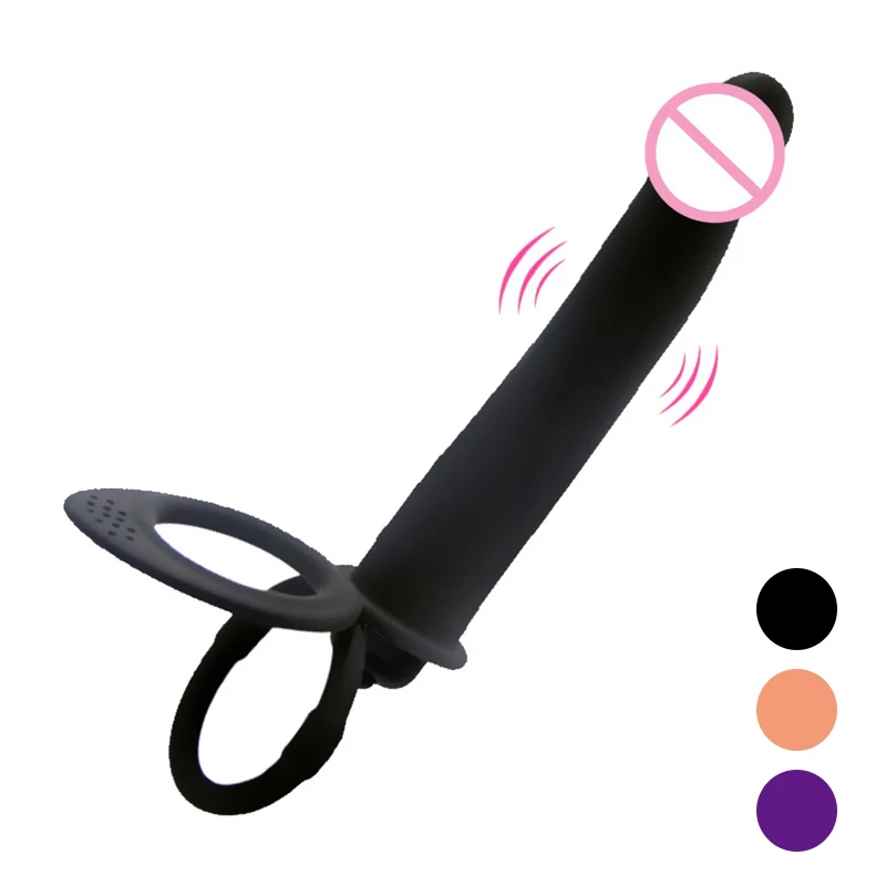 Double Penetration Penis Strapon Dildo Sex Toys For Women 10 Speed Vibrators Man Strap Anal Beads Plug Adult G Spot Massager