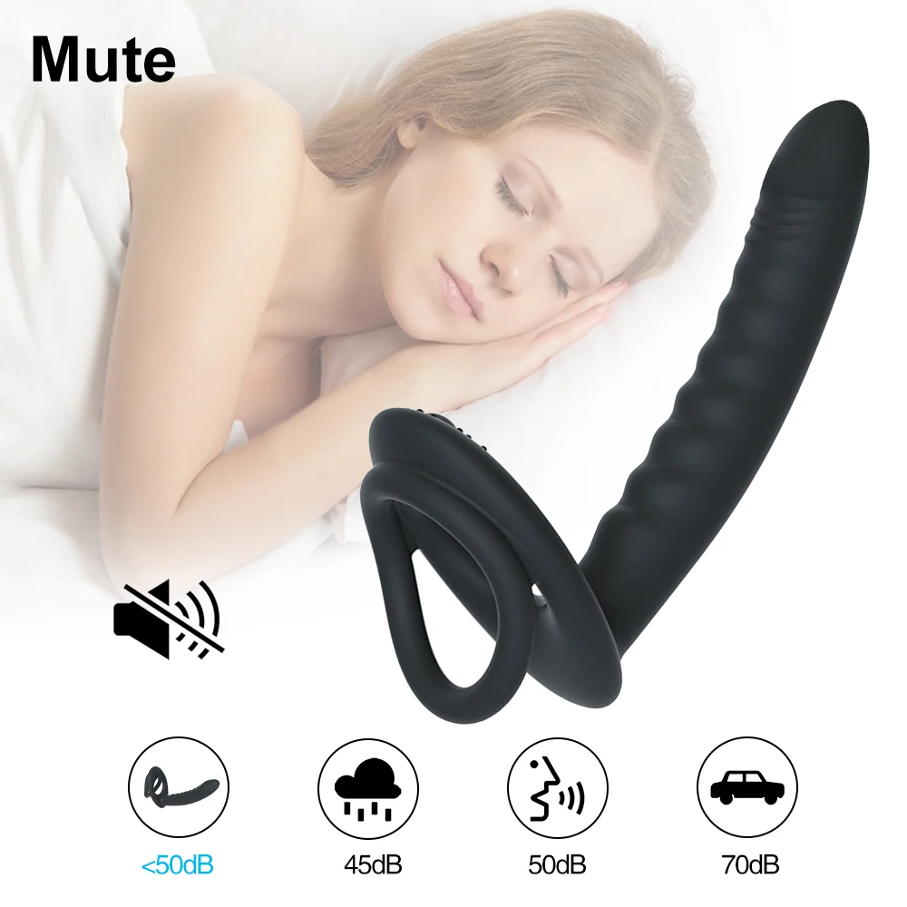 Double Penetration Strap on Anal Vibrator for Couples Dildo Vibrator Anus Plug G Spot Vibrator Intimate Adult Sex Toys for Woman