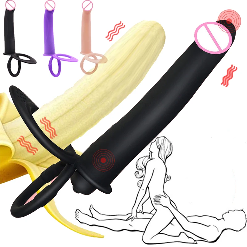 10 Frequency Double Penetration Anal Plug Dildo Butt Plug Vibrators for Women Men Strap on Penis Vagina Plug Sex Toys for Women