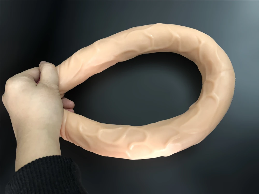 L 55cm / 21.56 inch Super long Dildo for Lesbian Double Penis Sex Products Double Dildos Long Consoladores Sex Toys for Woman