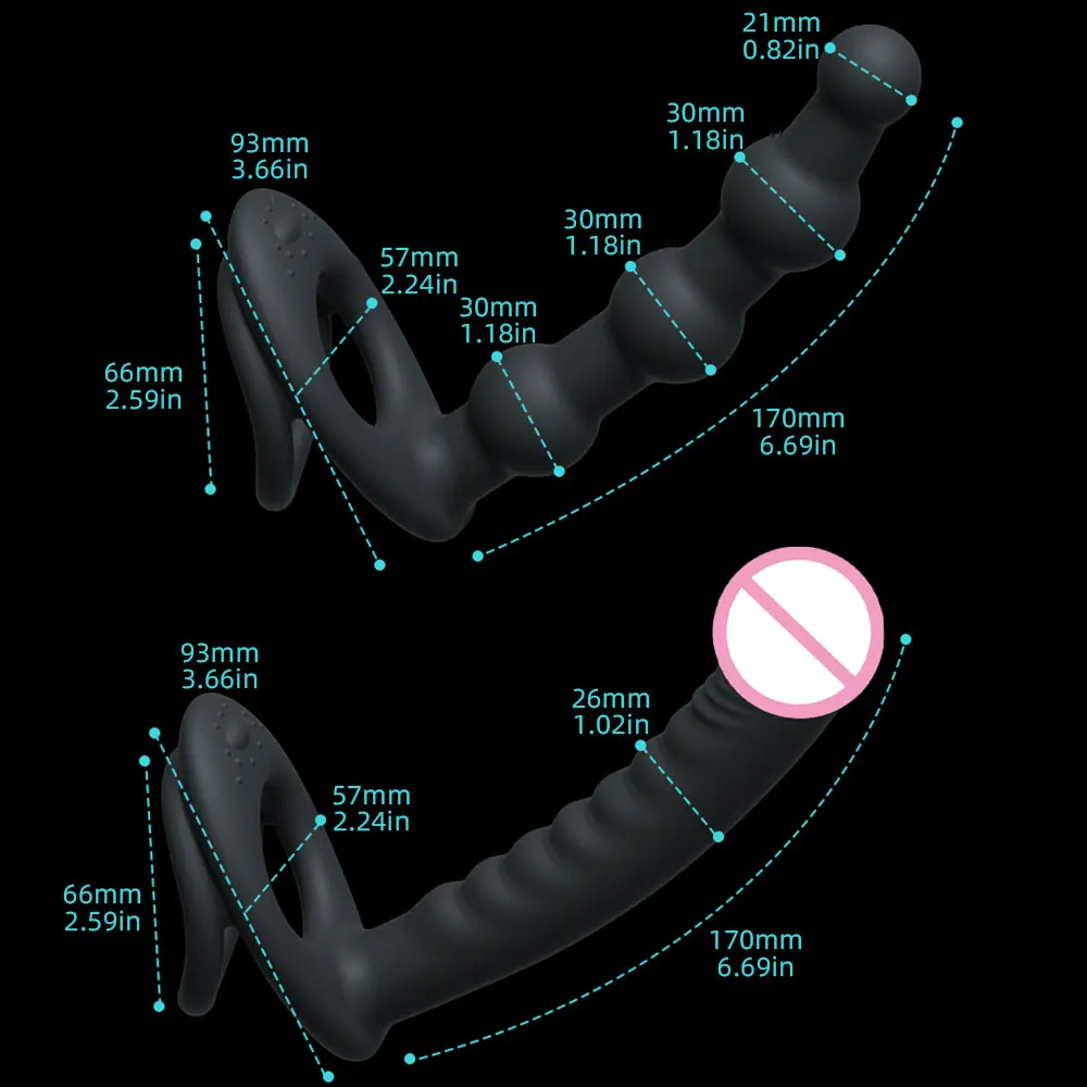 10 Speeds Vibrator Strap Double Penetration Anal Plug Butt Plug Vibrator for Men Strap on Penis Vagina Plug Sex Toys for Couples 10 Speeds Vibrator Strap Double Penetration Anal Plug Butt Plug Vibrator for Men Strap on Penis Vagina Plug Sex Toys for Couples