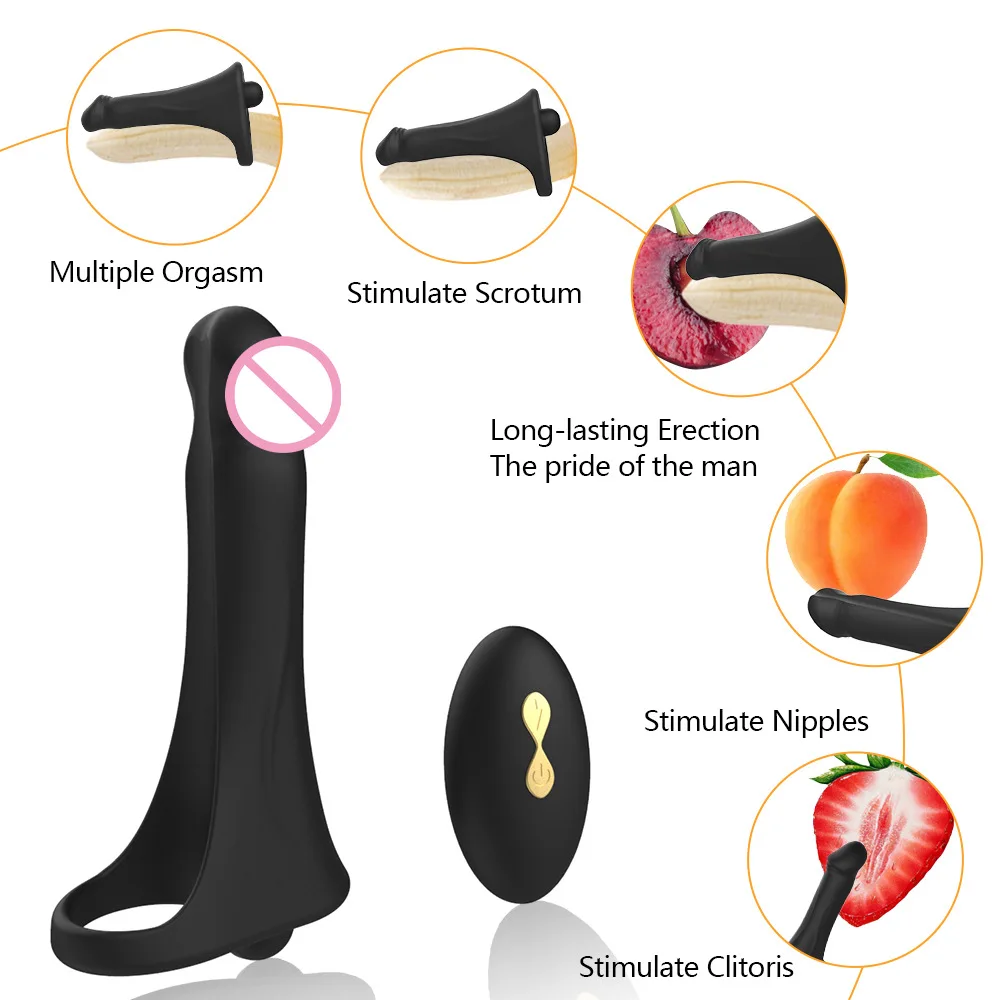 Sex Toys for Couples Wireless Double Penetration Remote Control Strap on Vibrators for Men Strap on Anal Butt Plug Dildo Adult
