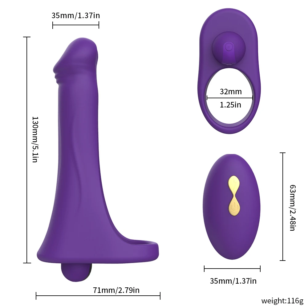 Sex Toys for Couples Wireless Double Penetration Remote Control Strap on Vibrators for Men Strap on Anal Butt Plug Dildo Adult