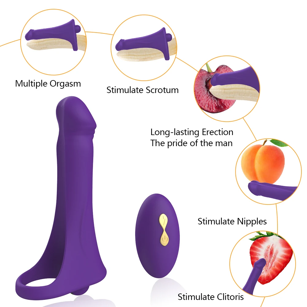 Sex Toys for Couples Wireless Double Penetration Remote Control Strap on Vibrators for Men Strap on Anal Butt Plug Dildo Adult