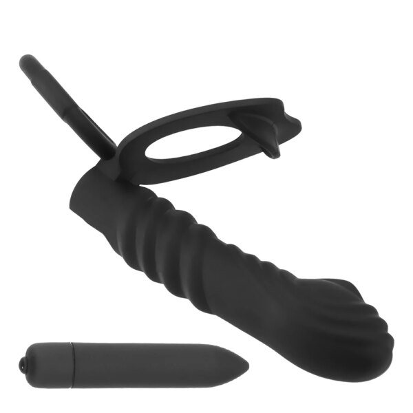 New Double Penetration Anal Plug Dildo Butt Plug Vibrator For Men Strap On Penis Vagina Plug Adult Sex Toys For Couples
