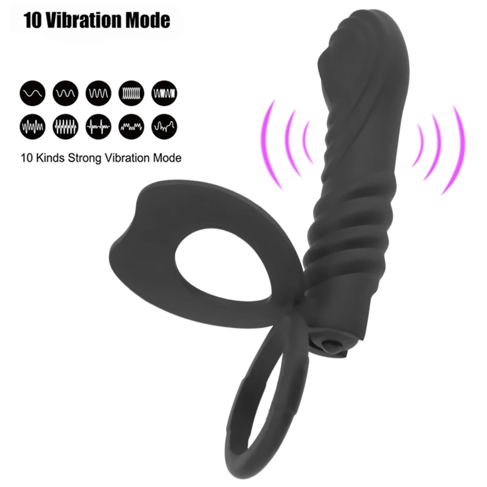 Strap On Dick Penis Dildo Butt Plug Vibrator Vagina Plug Stimulator Massager Double Penetration Anal Plug Sex Toys For Couples
