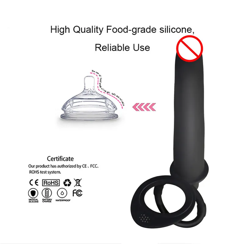 Double Penetration Anal Plug Dildo Butt Plug Vibrator For Men Women Strap On Penis Vagina Plugs Adult Sex Toys For Couples 18+