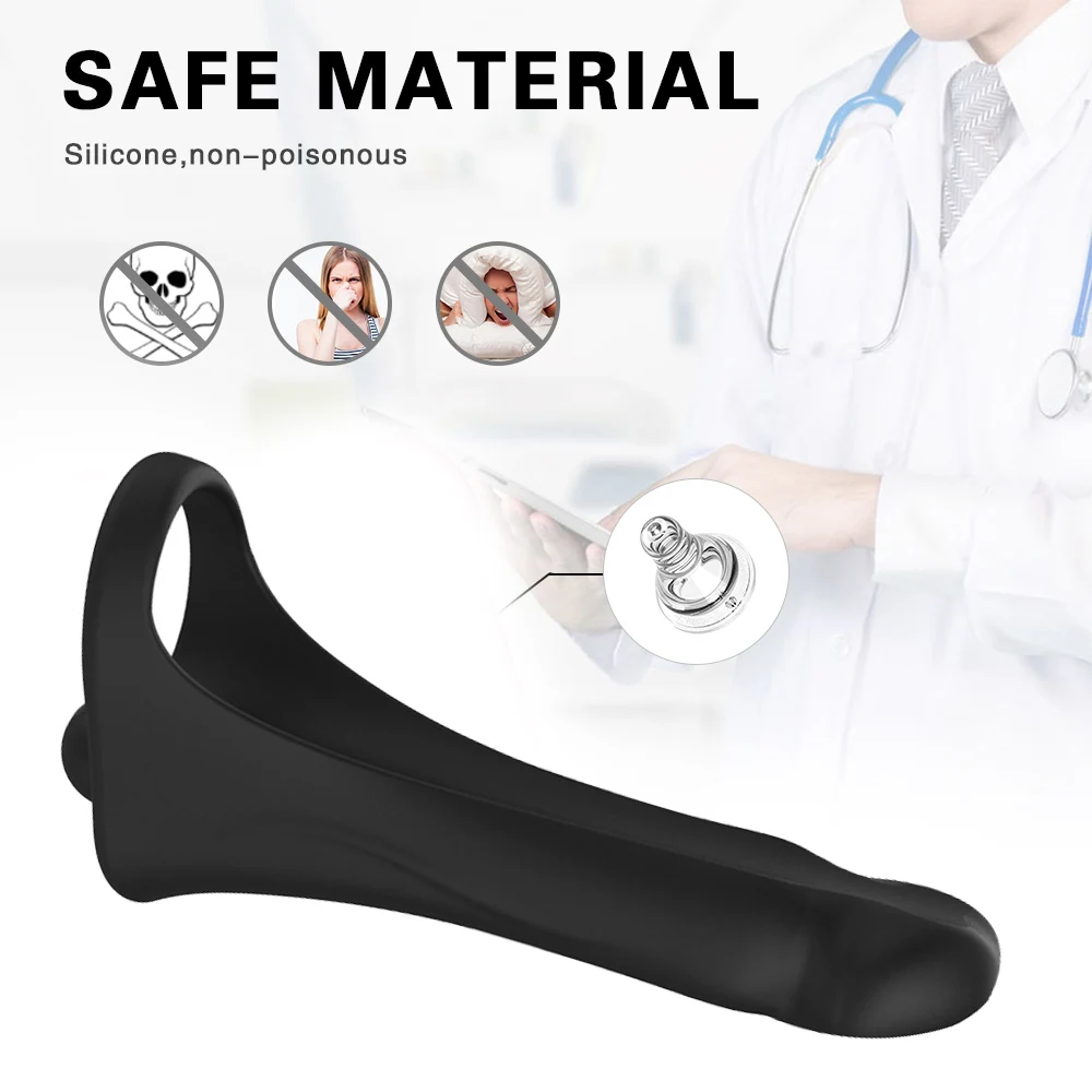 Remote Control Strap On Penis Vibrator Double Penetration Sex Toys For Couples Penis Vibrating Ring Penis Erection Vagina Plug