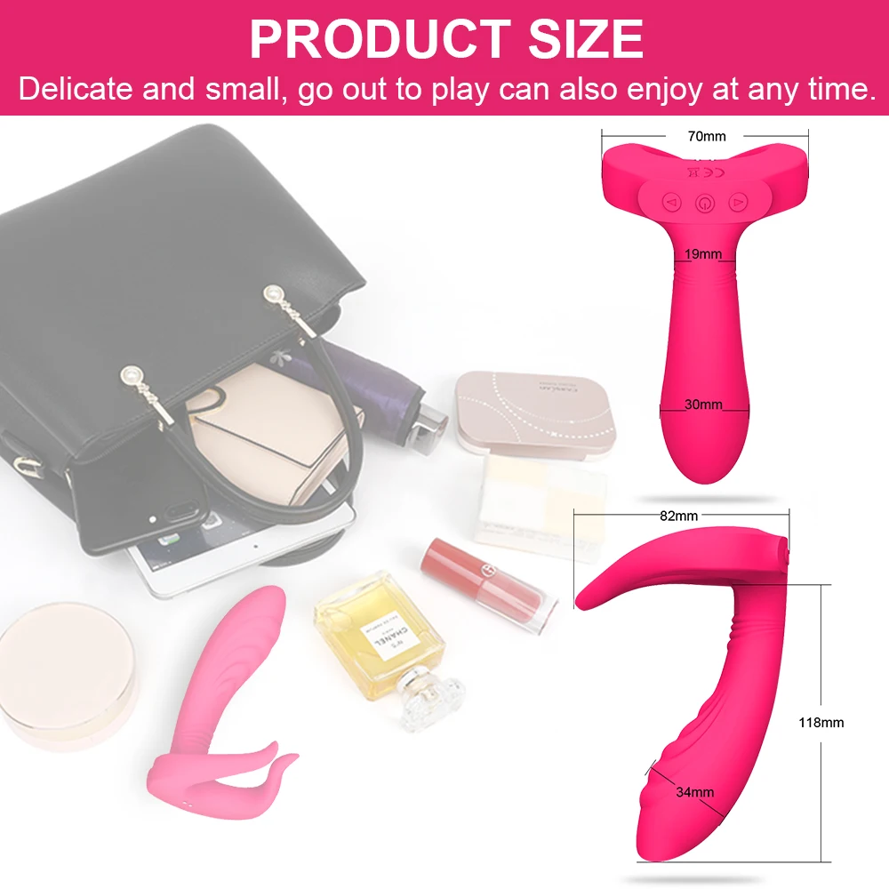 G-Spot 3 Motors Dildo Vibrator for Women Clit Stimulator Anal Vagina  Double Penetration Massager Penis Sex Toys for Couples