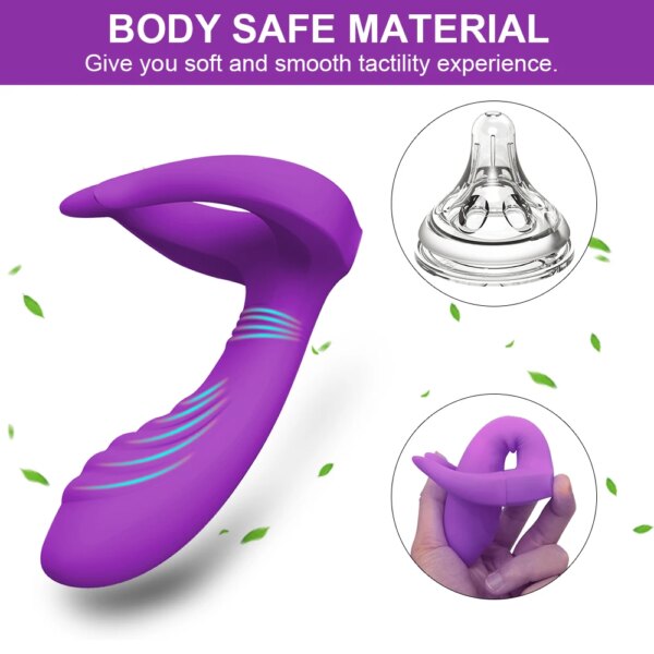 Wireless Remote Control Dildo Vibrator Female Double Penetration G Spot Clitoris Stimulator Couples Sex Toys for Women Adults 18