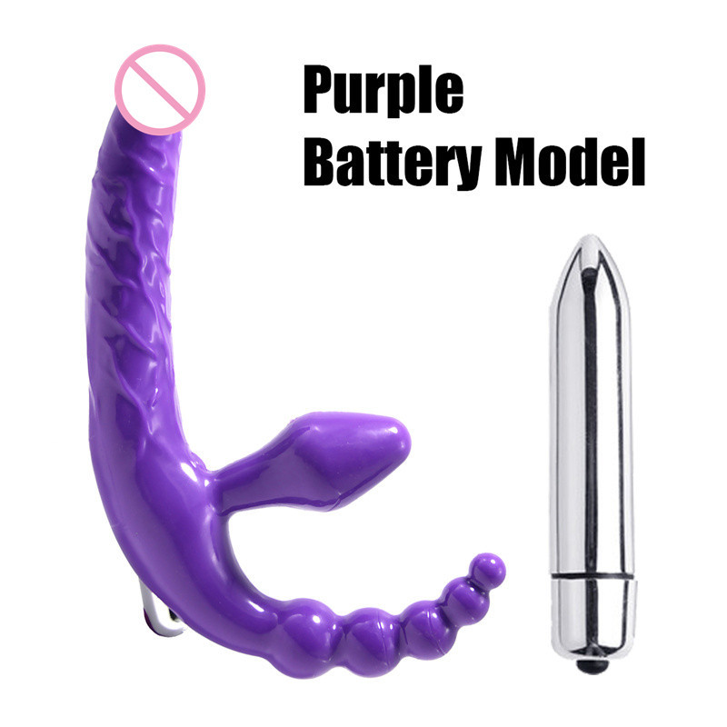 Double Vibrator Lesbian Anal Dual Ended Vibrating Strapless Dildo Lesbian Sex Toys Double Penetration Anal Plug G Spot Vibrator Double Vibrator Lesbian Anal Dual Ended Vibrating Strapless Dildo Lesbian Sex Toys Double Penetration Anal Plug G Spot Vibrator