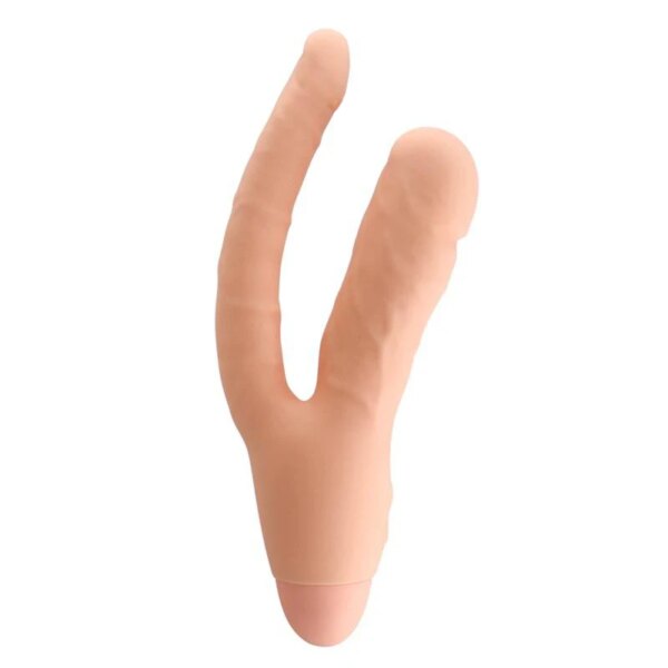 Full Silicone Double Dildo Vibrator Anal Sex Toys for Women Vagina+Anal Vibrator Dual Penetration Stimulation Sex Toys for Women