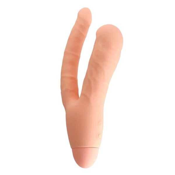 Full Silicone Double Dildo Vibrator Anal Sex Toys for Women Vagina+Anal Vibrator Dual Penetration Stimulation Sex Toys for Women