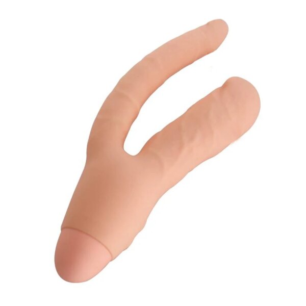 Full Silicone Double Dildo Vibrator Anal Sex Toys for Women Vagina+Anal Vibrator Dual Penetration Stimulation Sex Toys for Women