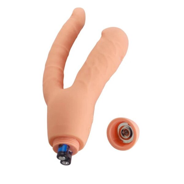 Full Silicone Double Dildo Vibrator Anal Sex Toys for Women Vagina+Anal Vibrator Dual Penetration Stimulation Sex Toys for Women