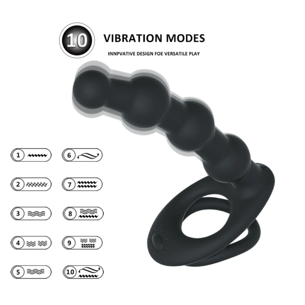 Rechargeable Vibrator Woman Double Penetration Anus Butt Plug Strapons Women To Men's masturbator Adult Toys Penis Delay Ring